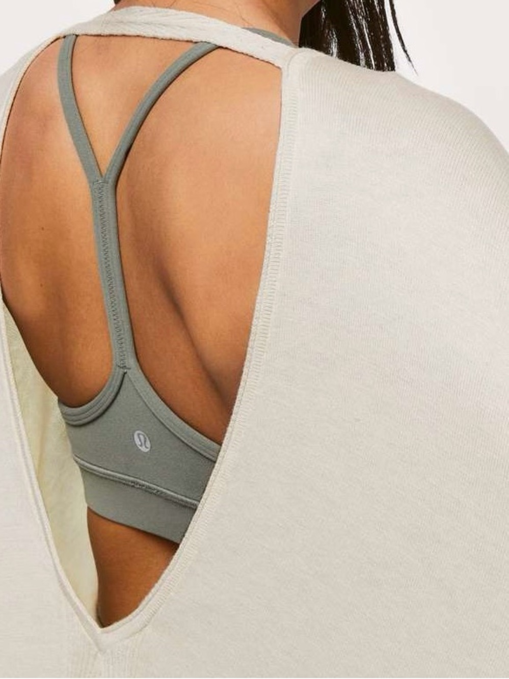 Lululemon Coast Wrap Lightweight Open Front Cardigan Cream , Yoga, Minimalist - Picture 3 of 7